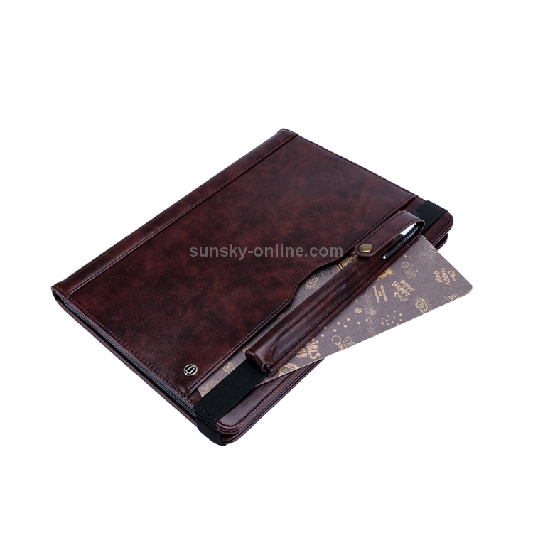 Horizontal Flip Leather Case for iPad Pro 10.5 inch, with Double Card Slots & Pen Slots & Holder & Wallet & Photo Frame(Dark Brown) Horizontal Flip Leather Case for iPad Pro 10.5 inch, with Double Card Slots & Pen Slots & Holder & Wallet & Photo Frame(Dark Brown)
