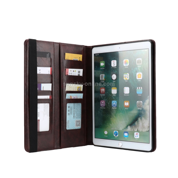 Horizontal Flip Leather Case for iPad Pro 10.5 inch, with Double Card Slots & Pen Slots & Holder & Wallet & Photo Frame(Dark Brown) Horizontal Flip Leather Case for iPad Pro 10.5 inch, with Double Card Slots & Pen Slots & Holder & Wallet & Photo Frame(Dark Brown)