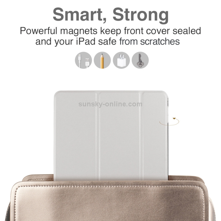 ESR Yippee Color Plus Series Soft Edge Three-folding Magnetic Leather Case for iPad Pro 10.5 inch, with Sleep / Wake-up Function(Grey) ESR Yippee Color Plus Series Soft Edge Three-folding Magnetic Leather Case for iPad Pro 10.5 inch, with Sleep / Wake-up Function(Grey)
