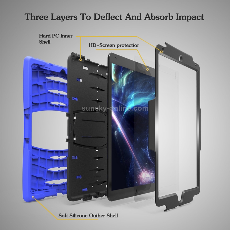 For iPad Pro 10.5 inch Wave Texture Series PC + Silicone Protective Case with Holder (Dark Blue) For iPad Pro 10.5 inch Wave Texture Series PC + Silicone Protective Case with Holder (Dark Blue)
