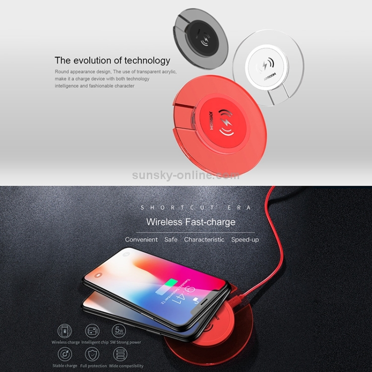 JOYROOM JR-A9 Wireless Charger Stand Fast Charging Pad JOYROOM JR-A9 Wireless Charger Stand Fast Charging Pad