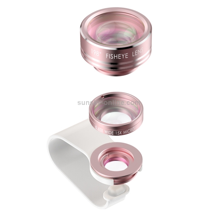 JOYROOM ZS-147 3 in 1 Universal 198 Degrees Fisheye + 15X Macro Lens + 0.36X Wide-angle Lens Kit JOYROOM ZS-147 3 in 1 Universal 198 Degrees Fisheye + 15X Macro Lens + 0.36X Wide-angle Lens Kit