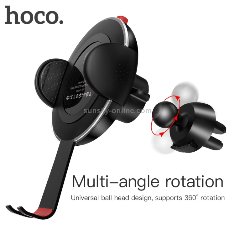 hoco CW4A Air Vent Mount Phone Holder 10W Car Wireless Rapid Charger hoco CW4A Air Vent Mount Phone Holder 10W Car Wireless Rapid Charger