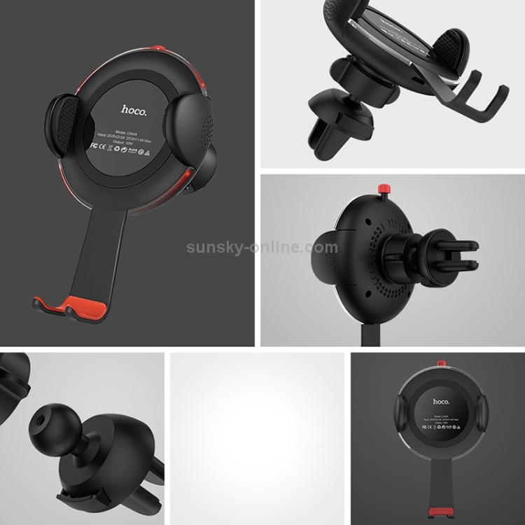 hoco CW4A Air Vent Mount Phone Holder 10W Car Wireless Rapid Charger hoco CW4A Air Vent Mount Phone Holder 10W Car Wireless Rapid Charger