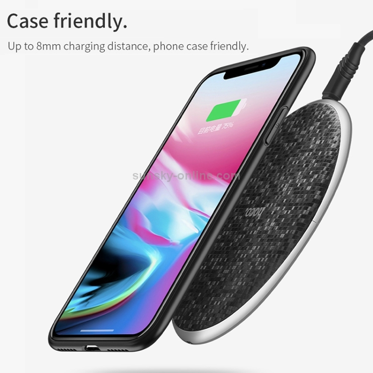 Hoco CW8 Portable DC 5V 2A Max 7.5mm Fast Charging Wireless Charger Pad Hoco CW8 Portable DC 5V 2A Max 7.5mm Fast Charging Wireless Charger Pad