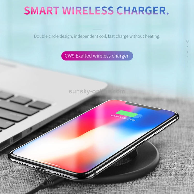 Hoco CW9 Portable DC 5V/2A Max Fast Charging Pad Wireless Charger Hoco CW9 Portable DC 5V/2A Max Fast Charging Pad Wireless Charger