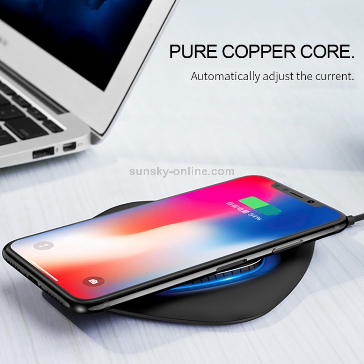 Hoco CW10 Portable 10W Fast Charging Qi Wireless Charger Pad with Indicator Light Hoco CW10 Portable 10W Fast Charging Qi Wireless Charger Pad with Indicator Light