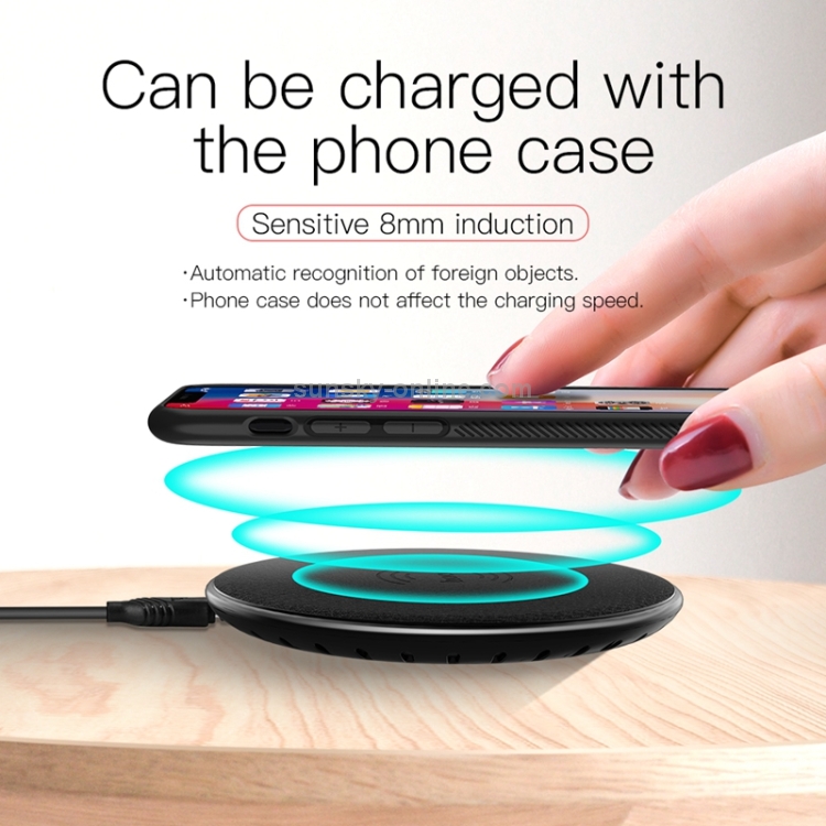 Hoco CW14 Round DC 5V/2A Max Fast Charging Wireless Charger Pad with Indicator Light Hoco CW14 Round DC 5V/2A Max Fast Charging Wireless Charger Pad with Indicator Light