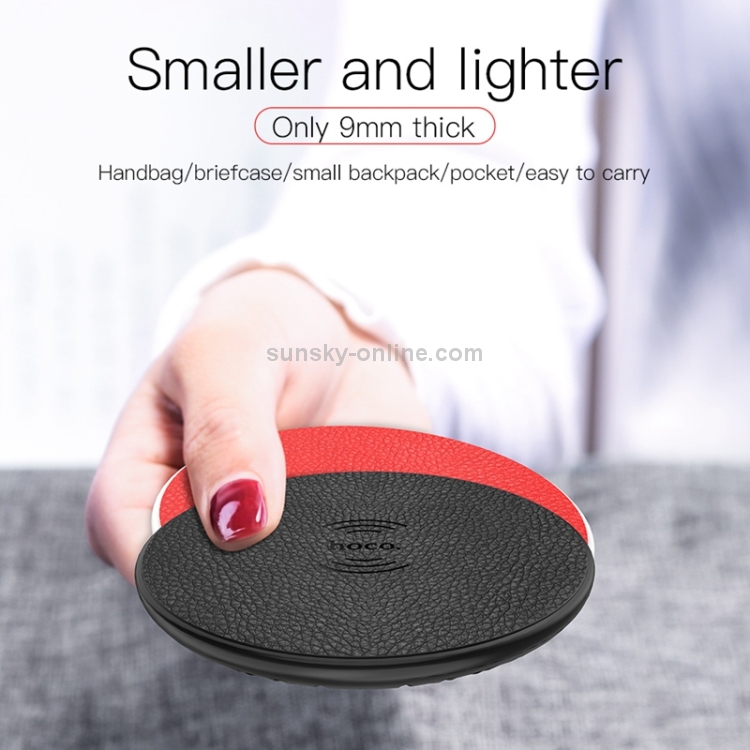 Hoco CW14 Round DC 5V/2A Max Fast Charging Wireless Charger Pad with Indicator Light Hoco CW14 Round DC 5V/2A Max Fast Charging Wireless Charger Pad with Indicator Light
