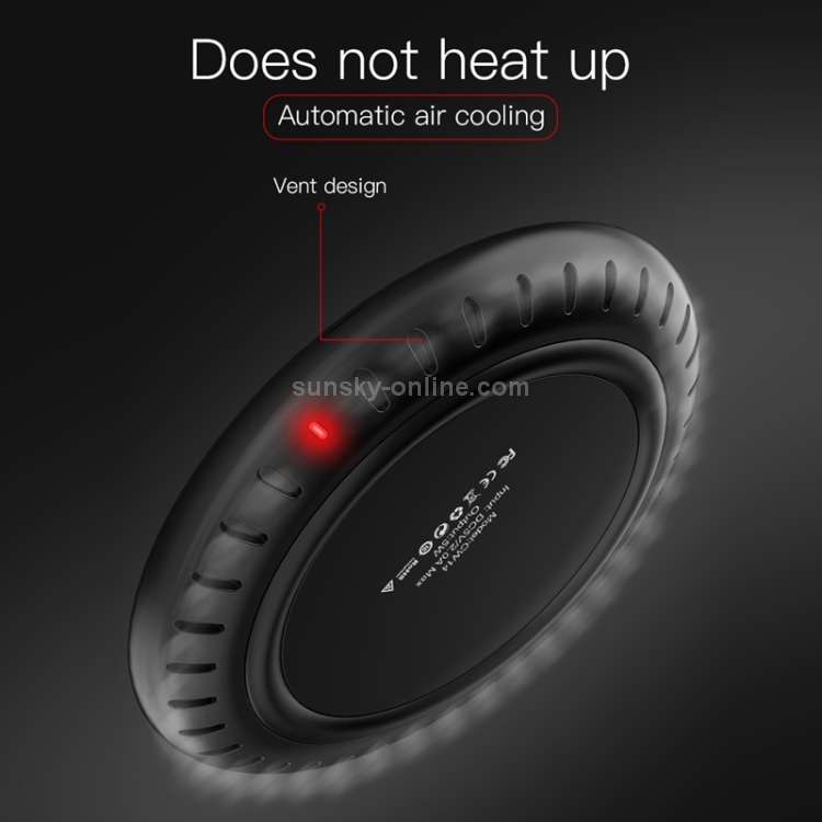 Hoco CW14 Round DC 5V/2A Max Fast Charging Wireless Charger Pad with Indicator Light Hoco CW14 Round DC 5V/2A Max Fast Charging Wireless Charger Pad with Indicator Light
