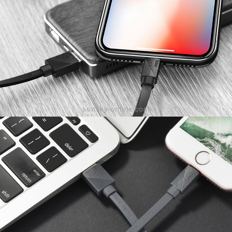 Hoco U34 TPE 2.4A USB to 8 Pin Data Sync Charging Cable, Cable Length: 1.2m Hoco U34 TPE 2.4A USB to 8 Pin Data Sync Charging Cable, Cable Length: 1.2m
