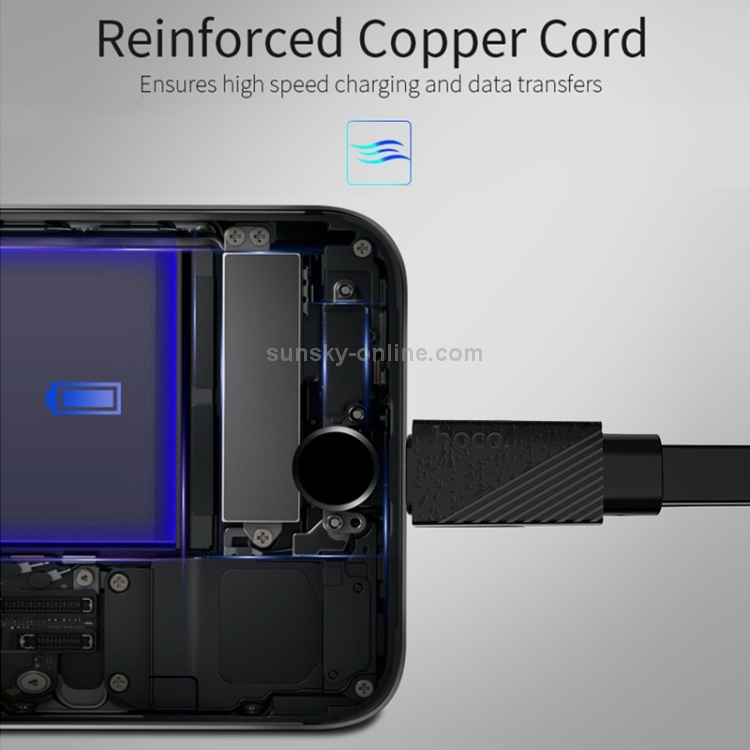 Hoco U34 TPE 2.4A USB to 8 Pin Data Sync Charging Cable, Cable Length: 1.2m Hoco U34 TPE 2.4A USB to 8 Pin Data Sync Charging Cable, Cable Length: 1.2m