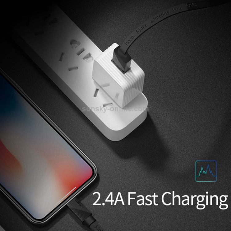 Hoco U34 TPE 2.4A USB to 8 Pin Data Sync Charging Cable, Cable Length: 1.2m Hoco U34 TPE 2.4A USB to 8 Pin Data Sync Charging Cable, Cable Length: 1.2m