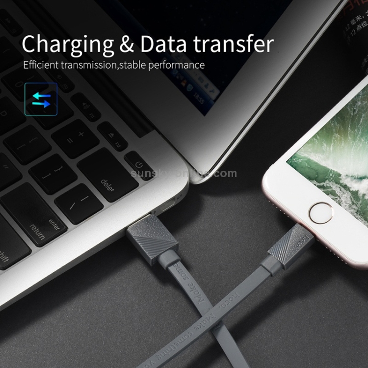 Hoco U34 TPE 2.4A USB to 8 Pin Data Sync Charging Cable, Cable Length: 1.2m Hoco U34 TPE 2.4A USB to 8 Pin Data Sync Charging Cable, Cable Length: 1.2m