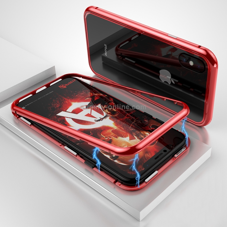 Comprar Caja de teléfono magnética con marco de metal para iPhone