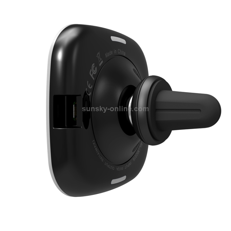 NILLKIN MC016 Genuine Leather Car Holder Fast Charging Qi Magnetic Wireless Charger with iPhone X Genuine Leather Case