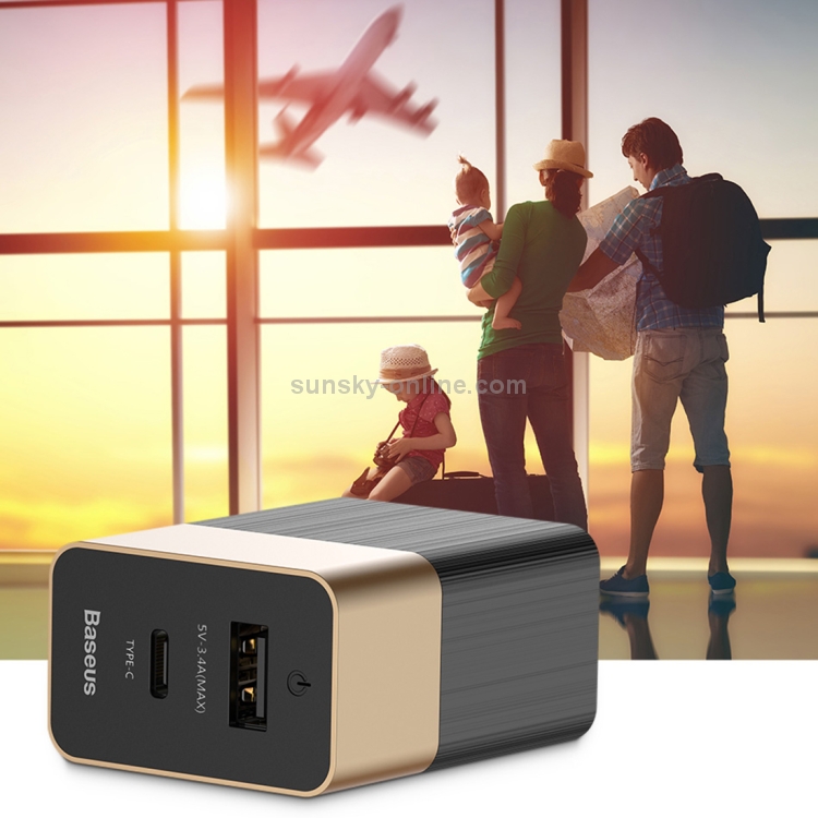 Baseus Duke 15W 5V 3.4A (Max) 2 Ports Universal Travel Charger Baseus Duke 15W 5V 3.4A (Max) 2 Ports Universal Travel Charger