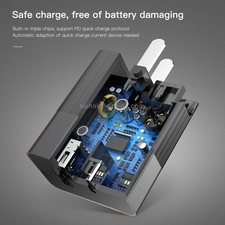 Baseus Duke 15W 5V 3.4A (Max) 2 Ports Universal Travel Charger Baseus Duke 15W 5V 3.4A (Max) 2 Ports Universal Travel Charger