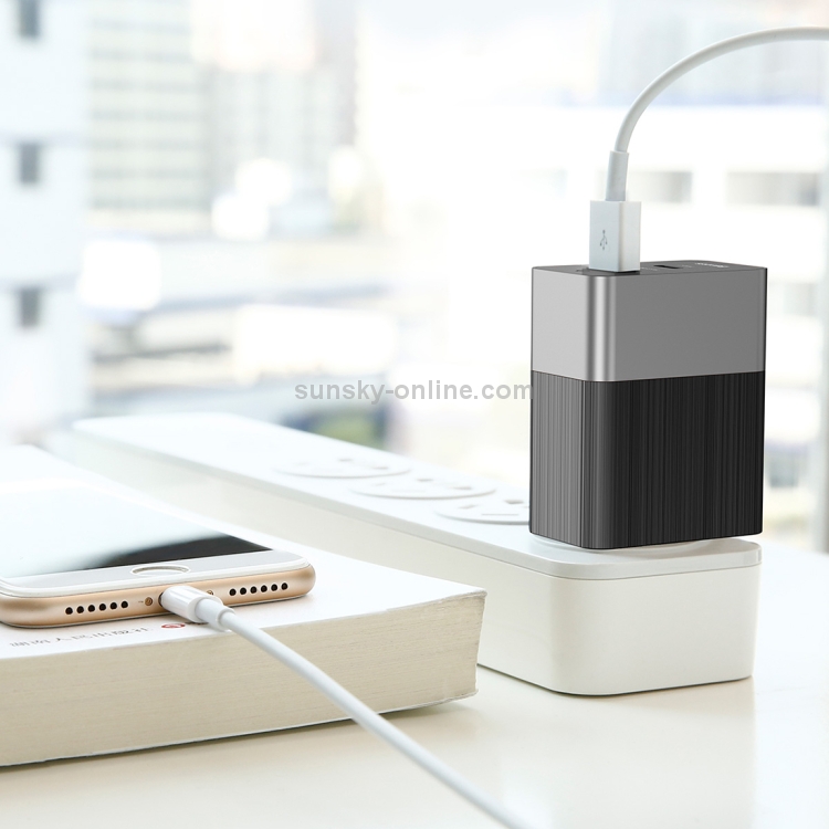 Baseus Duke 15W 5V 3.4A (Max) 2 Ports Universal Travel Charger Baseus Duke 15W 5V 3.4A (Max) 2 Ports Universal Travel Charger