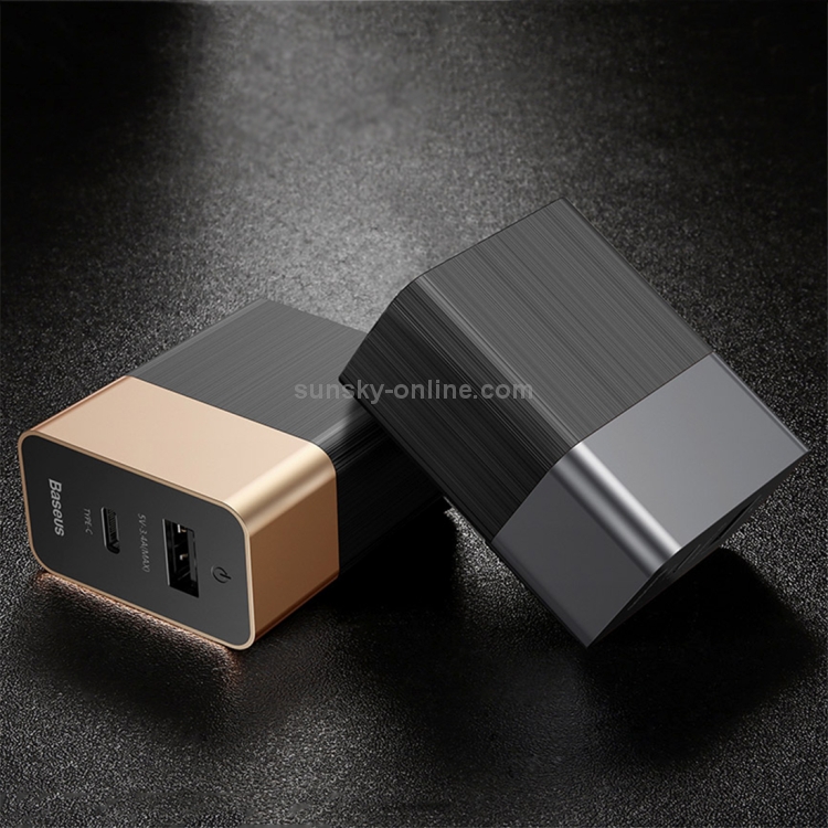 Baseus Duke 15W 5V 3.4A (Max) 2 Ports Universal Travel Charger Baseus Duke 15W 5V 3.4A (Max) 2 Ports Universal Travel Charger