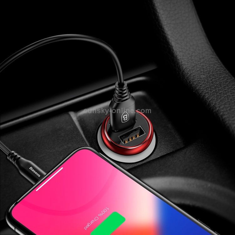 Baseus Gentleman Series 4.8A Dual-USB Smart Car Fast Charger Baseus Gentleman Series 4.8A Dual-USB Smart Car Fast Charger