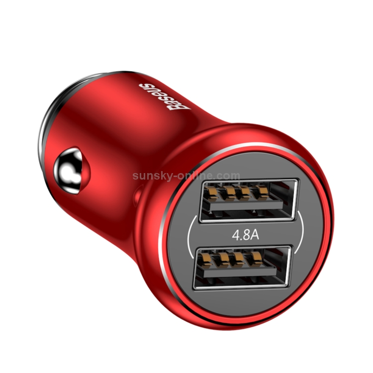 Baseus Gentleman Series 4.8A Dual-USB Smart Car Fast Charger Baseus Gentleman Series 4.8A Dual-USB Smart Car Fast Charger