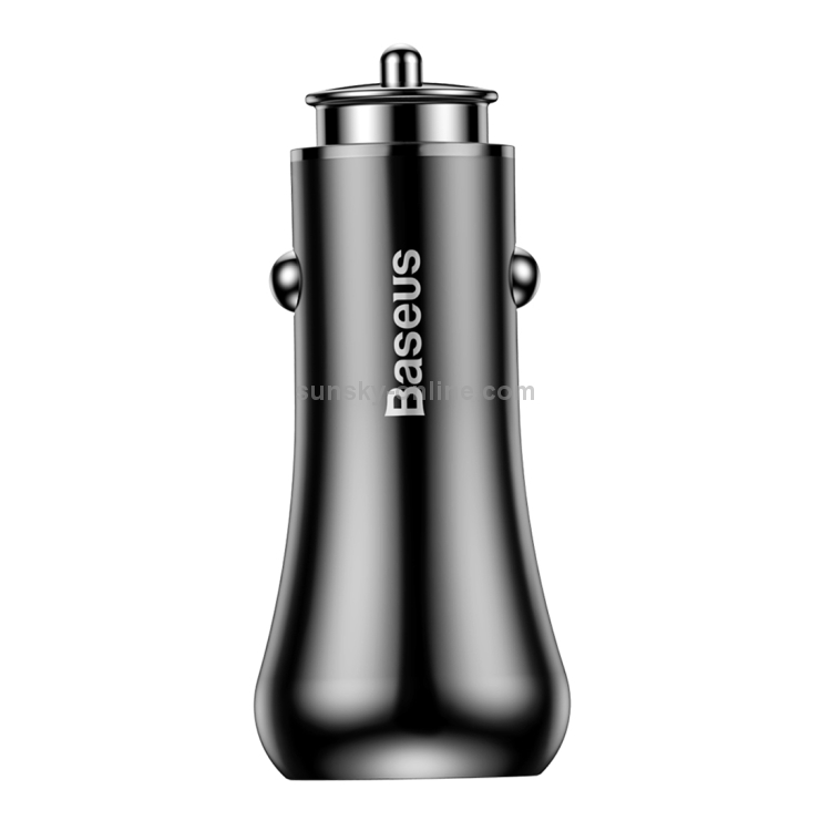 Baseus Gentleman Series QC3.0 Dual-USB Metal Smart Car Fast Charger Baseus Gentleman Series QC3.0 Dual-USB Metal Smart Car Fast Charger