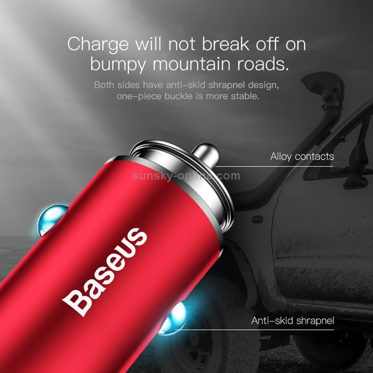 Baseus Gentleman Series QC3.0 Dual-USB Metal Smart Car Fast Charger Baseus Gentleman Series QC3.0 Dual-USB Metal Smart Car Fast Charger