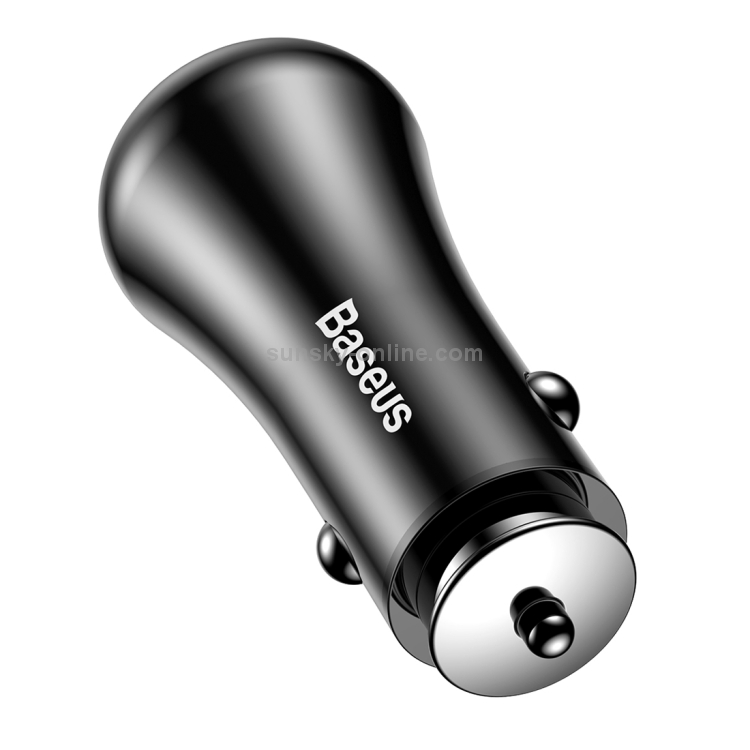 Baseus Gentleman Series QC3.0 Dual-USB Metal Smart Car Fast Charger Baseus Gentleman Series QC3.0 Dual-USB Metal Smart Car Fast Charger