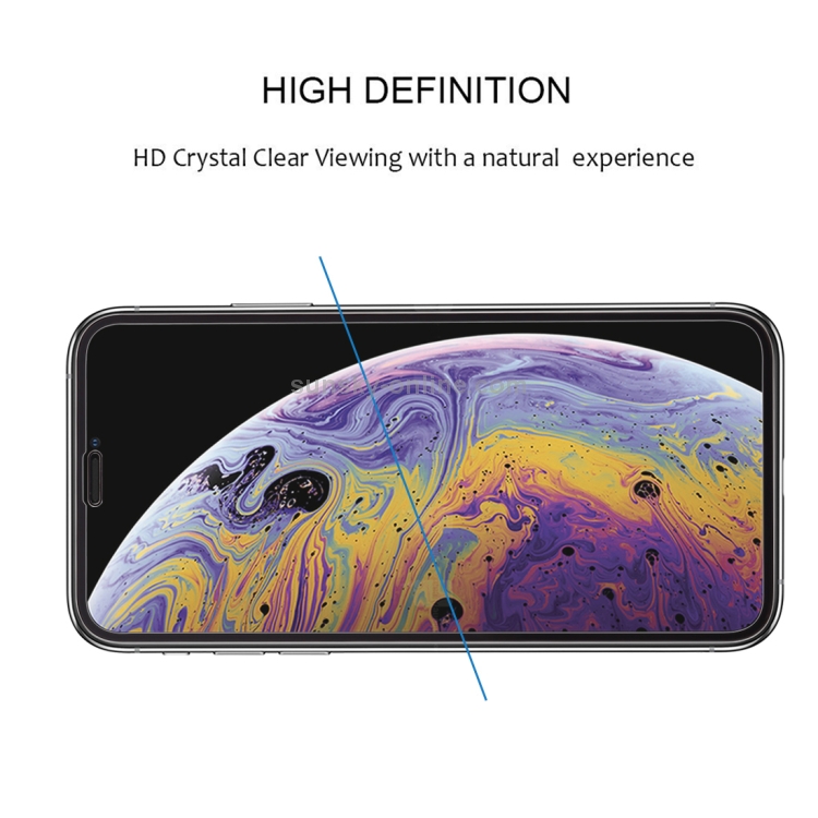 For iPhone X / XS 2pcs 9H 2.5D Full Glue Silk Print Full Screen Tempered Glass Film For iPhone X / XS 2pcs 9H 2.5D Full Glue Silk Print Full Screen Tempered Glass Film