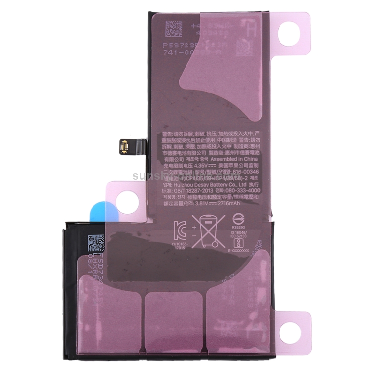 Batería de iones de litio de 2716 mAh para iPhone X