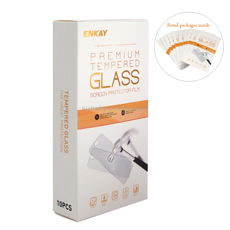 For iPhone X 10pcs ENKAY 0.26mm 9H Hardness 2.5D Curved Tempered Glass Screen Film For iPhone X 10pcs ENKAY 0.26mm 9H Hardness 2.5D Curved Tempered Glass Screen Film