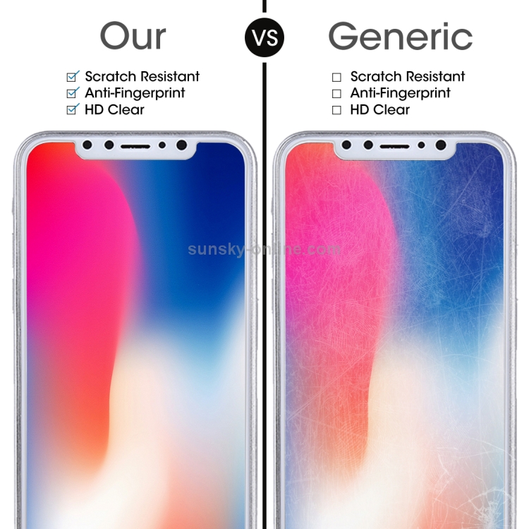 For iPhone X 9H Surface Hardness 2.5D Transparent Tempered Glass Front + Back Screen Protector For iPhone X 9H Surface Hardness 2.5D Transparent Tempered Glass Front + Back Screen Protector