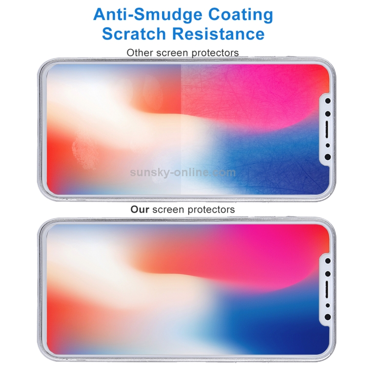 For iPhone X 9H Surface Hardness 2.5D Transparent Tempered Glass Front + Back Screen Protector For iPhone X 9H Surface Hardness 2.5D Transparent Tempered Glass Front + Back Screen Protector