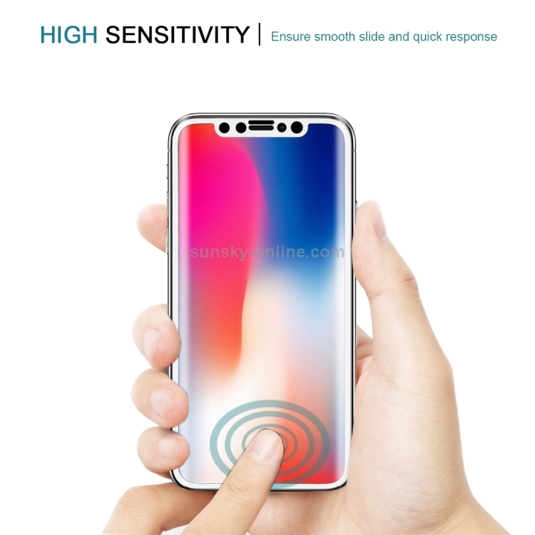 For iPhone X 9H Surface Hardness 3D Curved HD Full Screen Tempered Glass Front + Back Screen Protector(Silver) For iPhone X 9H Surface Hardness 3D Curved HD Full Screen Tempered Glass Front + Back Screen Protector(Silver)