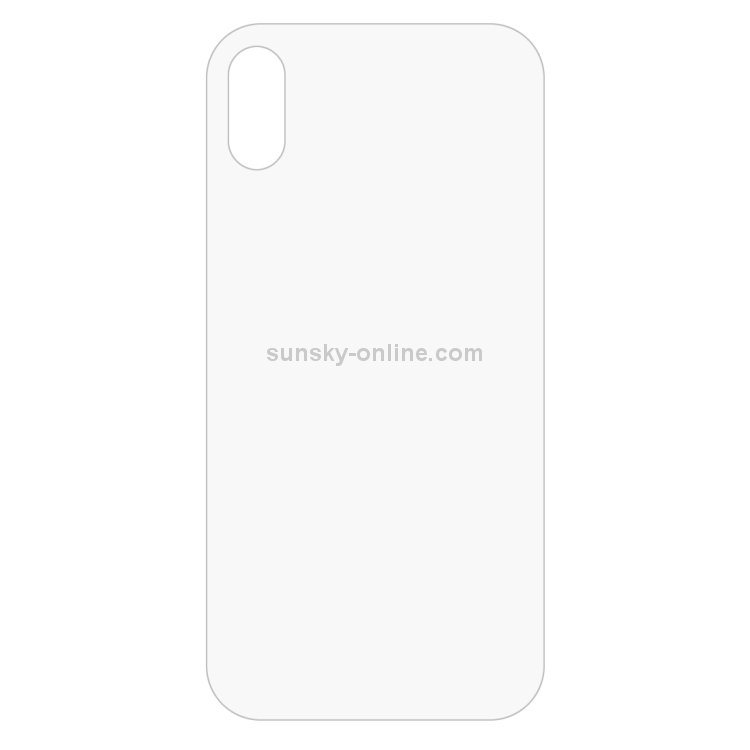 For iPhone X / XS Transparent Tempered Glass Back Screen Protector For iPhone X / XS Transparent Tempered Glass Back Screen Protector