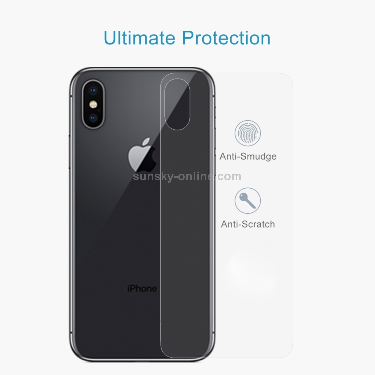 For iPhone X / XS Transparent Tempered Glass Back Screen Protector For iPhone X / XS Transparent Tempered Glass Back Screen Protector