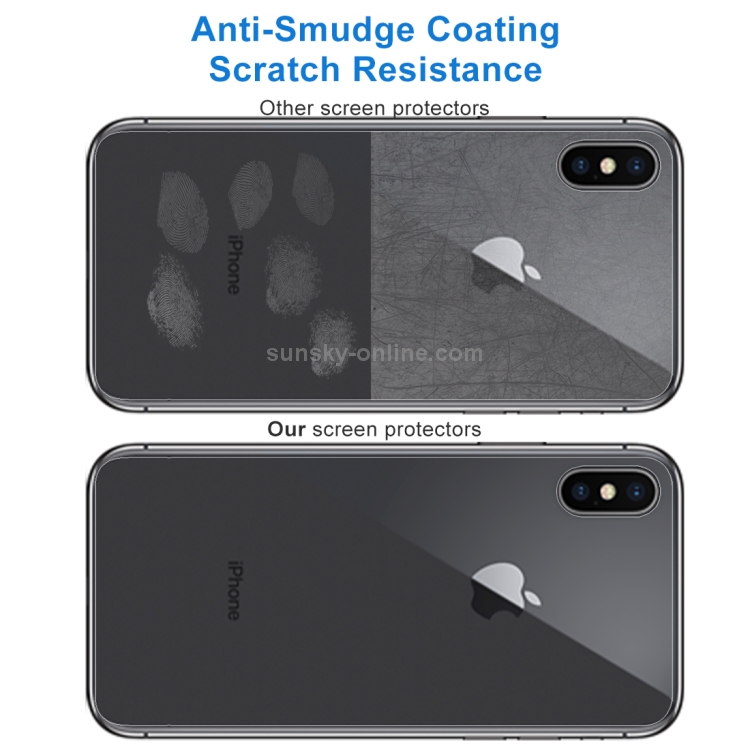 For iPhone X / XS Transparent Tempered Glass Back Screen Protector For iPhone X / XS Transparent Tempered Glass Back Screen Protector