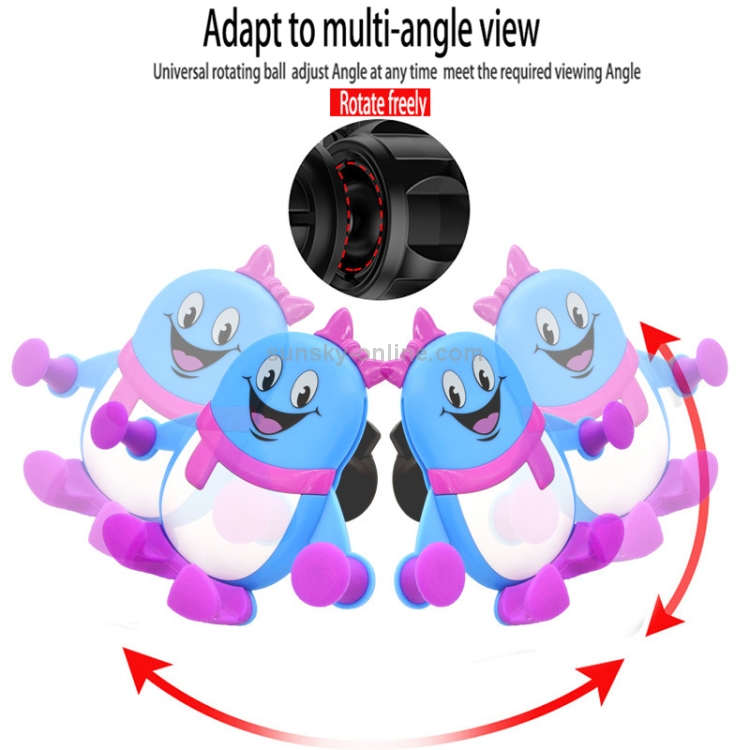 QC-ZJ Gravity Sensing Car Mount Phone Holder(Purple) QC-ZJ Gravity Sensing Car Mount Phone Holder(Purple)