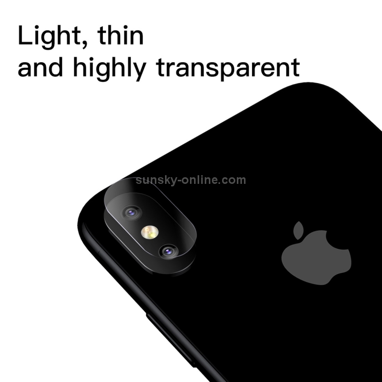 For iPhone X 2pcs Baseus 0.15mm Transparent Rear Camera Lens Protector Tempered Glass Protective Film (Transparent) For iPhone X 2pcs Baseus 0.15mm Transparent Rear Camera Lens Protector Tempered Glass Protective Film (Transparent)