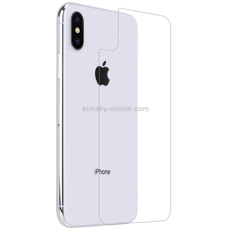 For iPhone X NILLKIN 0.33mm 9H Surface Hardness Amazing H Transparent Tempered Glass Back Screen Protector For iPhone X NILLKIN 0.33mm 9H Surface Hardness Amazing H Transparent Tempered Glass Back Screen Protector