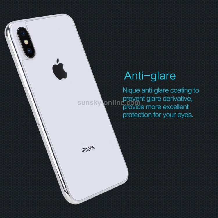For iPhone X NILLKIN 0.33mm 9H Surface Hardness Amazing H Transparent Tempered Glass Back Screen Protector For iPhone X NILLKIN 0.33mm 9H Surface Hardness Amazing H Transparent Tempered Glass Back Screen Protector