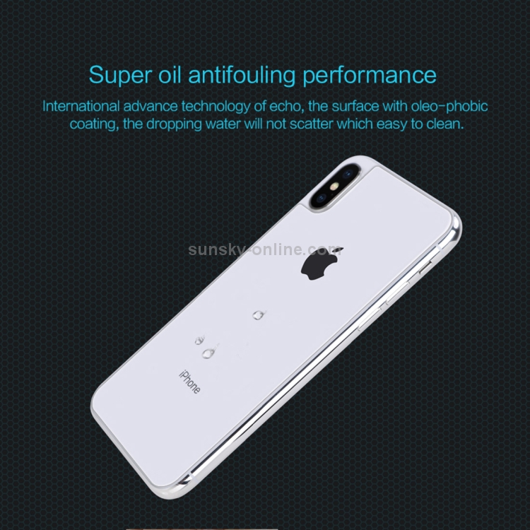 For iPhone X NILLKIN 0.33mm 9H Surface Hardness Amazing H Transparent Tempered Glass Back Screen Protector For iPhone X NILLKIN 0.33mm 9H Surface Hardness Amazing H Transparent Tempered Glass Back Screen Protector