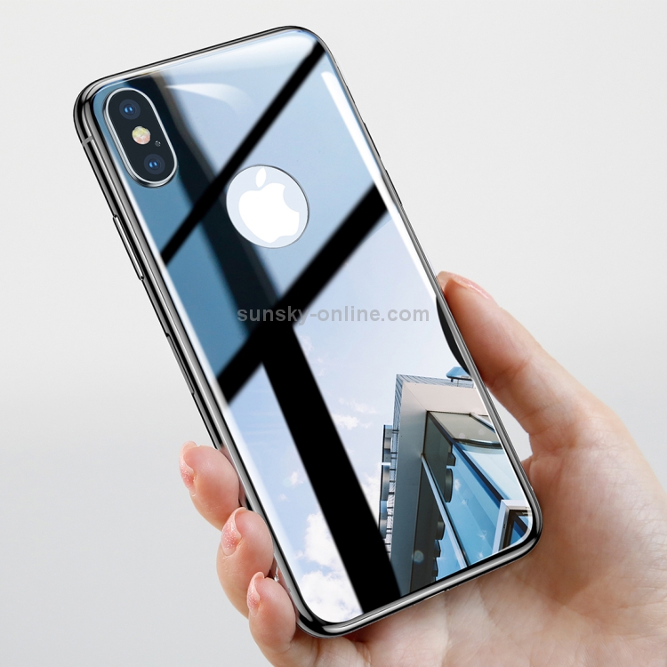 For iPhone X Baseus 4D Arc Edge Tempered Glass Protector Back Screen Film(Grey) For iPhone X Baseus 4D Arc Edge Tempered Glass Protector Back Screen Film(Grey)