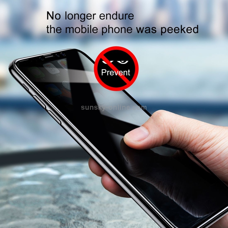 For iPhone X Baseus 0.23mm Soft Edge Anti-peeping Tempered Glass Film(White) For iPhone X Baseus 0.23mm Soft Edge Anti-peeping Tempered Glass Film(White)