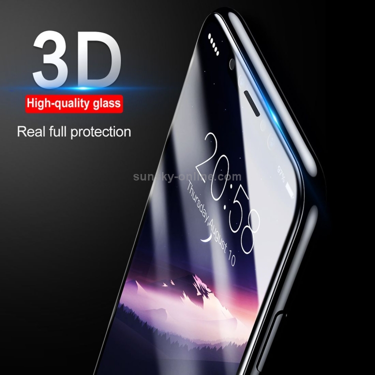 For iPhone X Baseus 0.3mm 9H Hardness 3D Silk-screen Tempered Glass Screen Film Protector(White) For iPhone X Baseus 0.3mm 9H Hardness 3D Silk-screen Tempered Glass Screen Film Protector(White)