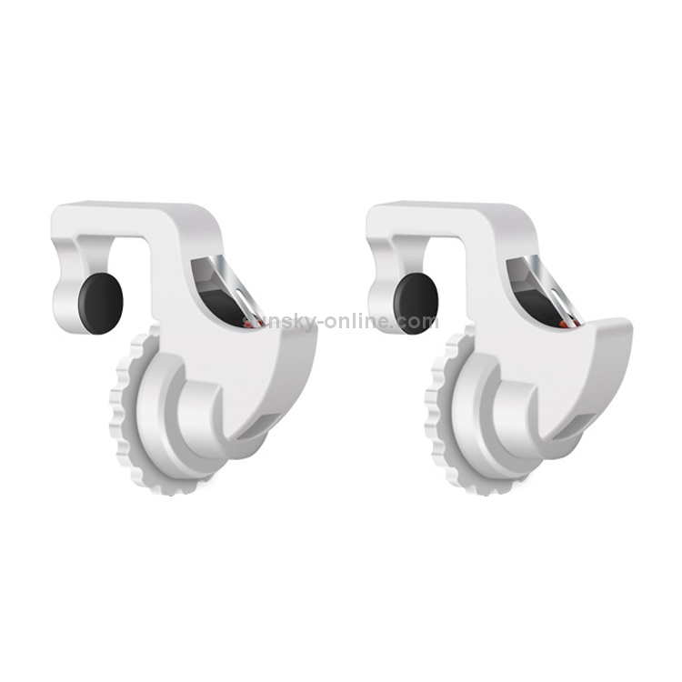 Eat Chicken Mobile Phone Trigger Shooting Controller Button Handle with Phone Holder (White) Eat Chicken Mobile Phone Trigger Shooting Controller Button Handle with Phone Holder (White)
