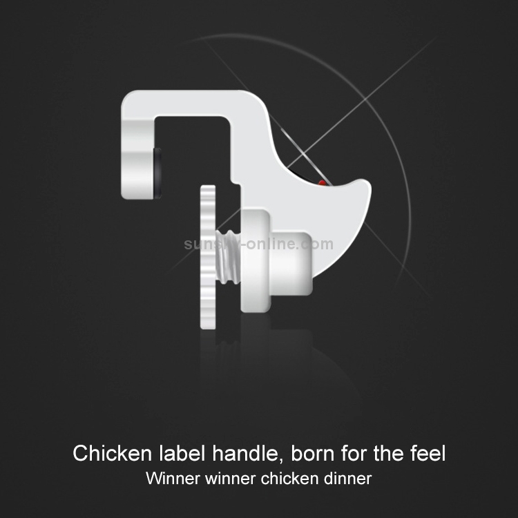Eat Chicken Mobile Phone Trigger Shooting Controller Button Handle with Phone Holder (White) Eat Chicken Mobile Phone Trigger Shooting Controller Button Handle with Phone Holder (White)