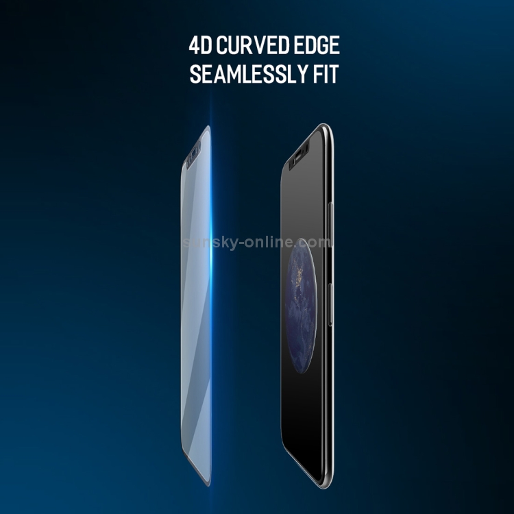 ROCK for iPhone X 9H Hardness 0.26mm 4D Curved Edge Tempered Glass Screen Protector ROCK for iPhone X 9H Hardness 0.26mm 4D Curved Edge Tempered Glass Screen Protector