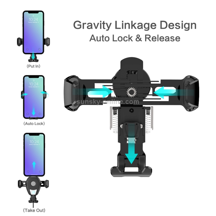 OCUBE S001 Wireless Charger Car Air Outlet Holder Charger,Support 4.7 inch to 6 inch Phones OCUBE S001 Wireless Charger Car Air Outlet Holder Charger,Support 4.7 inch to 6 inch Phones